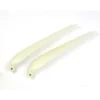 Paire pales repliables 12×6' pied 8mm/ axe 3mm (plastique blanc)