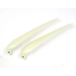 Paire pales repliables 12×6' pied 8mm/ axe 3mm (plastique blanc)