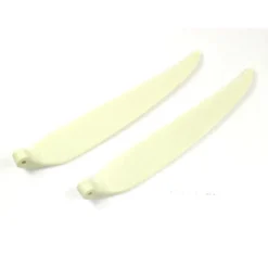 Paire pales repliables 12×6' pied 8mm/ axe 3mm (plastique blanc)