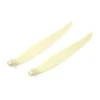 Paire pales repliables 7×4.5' pied 6mm/ axe 2mm (plastique noir)