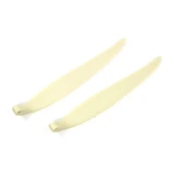 Paire pales repliables 14×8' pied 8mm/ axe 3mm (plastique blanc)