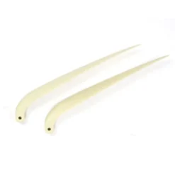 Paire pales repliables 14×8' pied 8mm/ axe 3mm (plastique blanc)