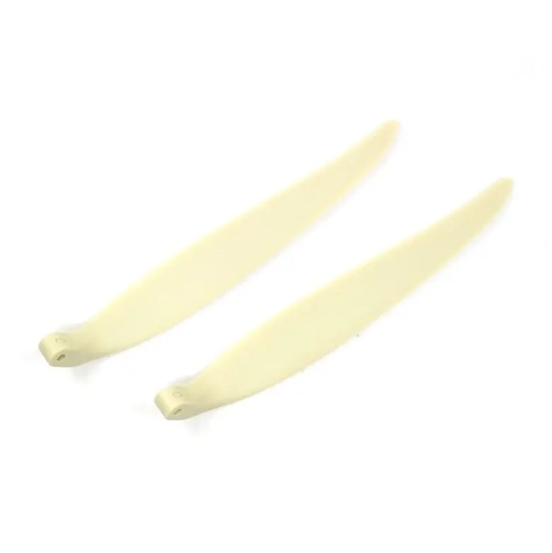 Paire pales repliables 13x6' pied 8mm/ axe 3mm (plastique blanc)