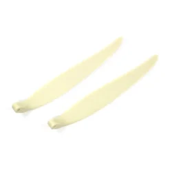Paire pales repliables 13x9' pied 8mm/ axe 3mm (plastique blanc)