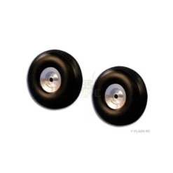 Paire roues ballon Ø25x11mm (moyeu alu)