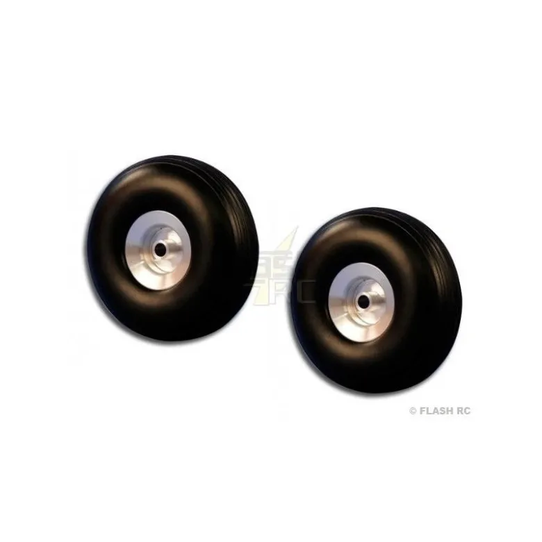 Paire roues ballon Ø38x14mm (moyeu alu)