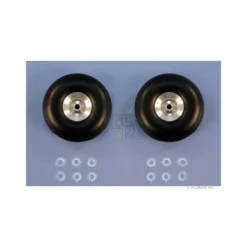 Paire roues ballon Ø44x16mm (moyeu alu)
