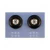 Paire roues ballon Ø70x25mm (moyeu alu)