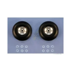 Paire roues ballon Ø82x30mm (moyeu alu)
