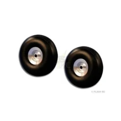 Paire roues ballon Ø82x30mm (moyeu alu)