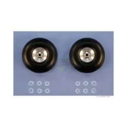 Paire roues ballon Ø114x41mm (moyeu alu)