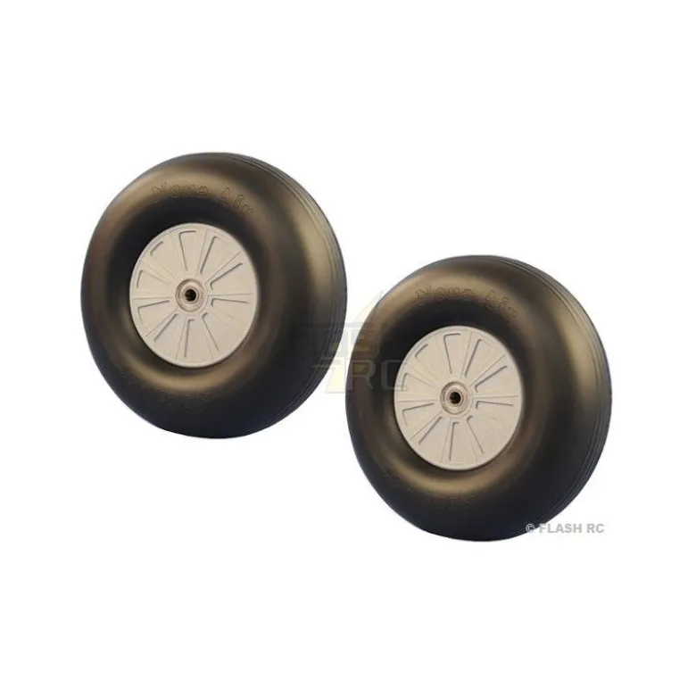 Paire roues NoNa Ø195x55mm + roulements