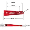 Pallonier 1 bras 25T 38mm/32 1.5" M3 Aluminium