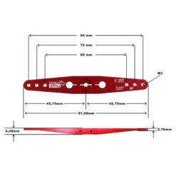 PALONNIERS 2-bras Futaba 25T 84/72/60mm 3.25" M3 V2 Aluminium
