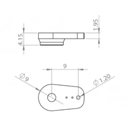 Palonniers métal courts DS450/480, DS/HV6100, DS6125, DS95, HV6130, HBL6625 MKS (2 pcs)