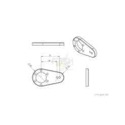 Palonniers métal ø20 x 37mm (2 pcs) HBL8X0 Mks