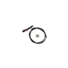 Passe cable noir tressé 3-9mm, 1m
