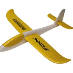 Planeur Fox lancé main BLANC/jaune Multiplex