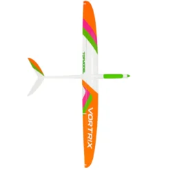Planeur Vortrix "L" Topmodel Blanc Orange Rose Vert env. 2m