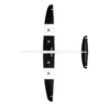 Planeur Vortrix Topmodel Blanc, Vert, Bleu Rose, env. 1,5m