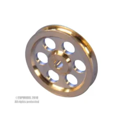 POULIE LAITON Ø12, alésage Ø2mm 2pcs