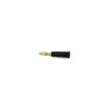 Prise banane 4mm noire dorée haute qualité Muldental