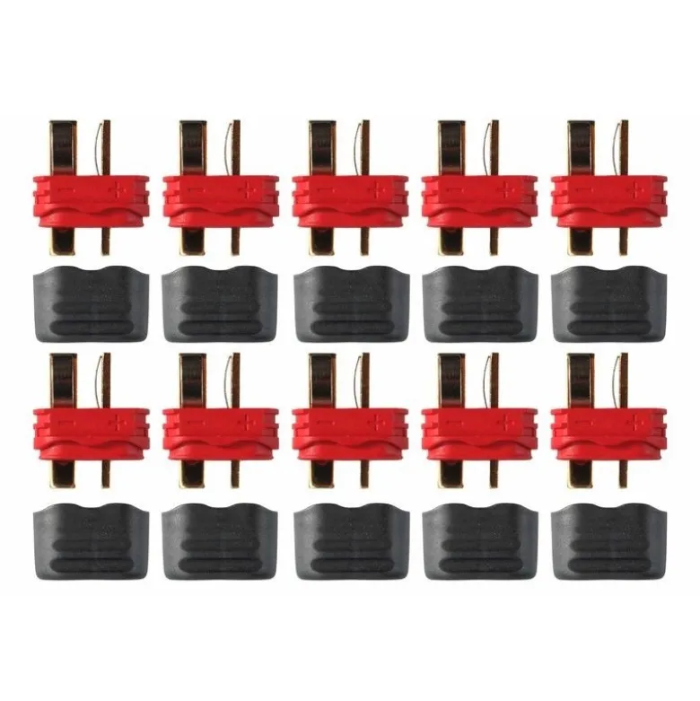 Prise Deans Male avec capuchon (10 pcs)