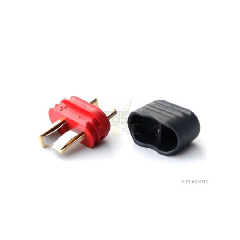 Prise Deans Male avec capuchon (10 pcs)