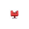 Prise MPX 6 pins rouge male haute puissance + anneau (1pc) Muldental
