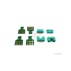 Prise MPX 8 pins verte M/F + platines (2 paires)