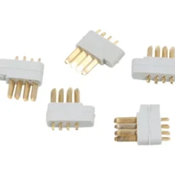 Prise MULTIPLEX grise male 4 broches (5pcs)
