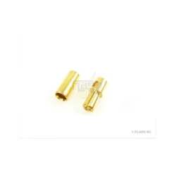 Prise OR 5.5mm M/F (1 paire) Qualité allemande Muldental