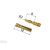 PRISE PK 2 mm COURTE 2 paires