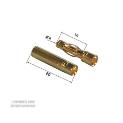 PRISE PK 4mm 2 paires
