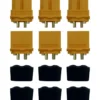 Prises XT60 L M/F avec capuchon (3 paires)