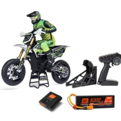 1/4 Promoto-SM FXR Supermoto RTR avec chargeur et batterie Blanche Losi