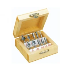 Proxxon Fraises jeu de 10 pour bois à profiler pour FT300- MT300-OFV-MOF livré coffret bois