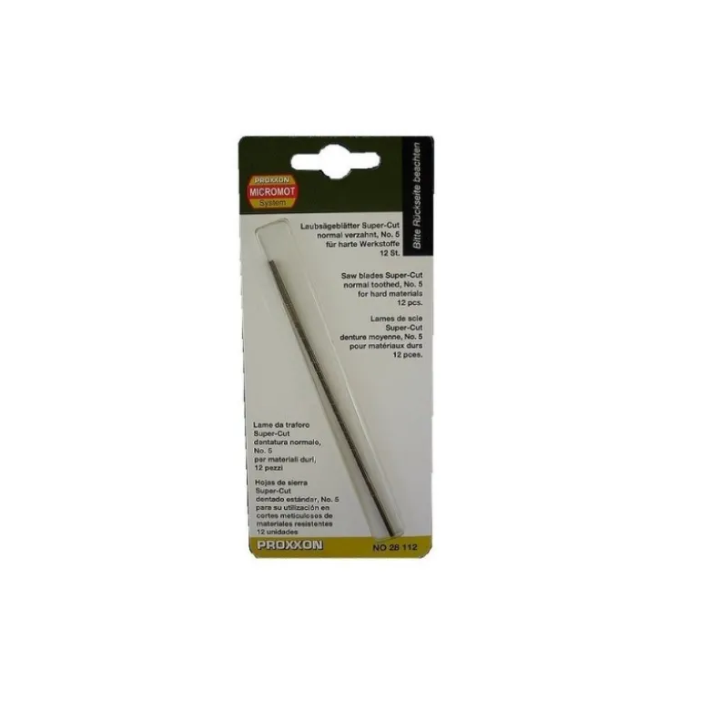 Proxxon Lame Super Cut pour acier, coupe régulière (No.5: 36 dents sur 25mm), 12 pièces