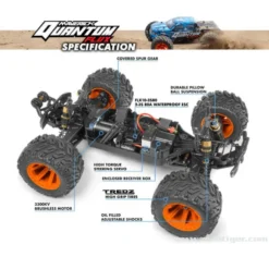 QUANTUM MT 1/10 4X4 FLUX ARGENT