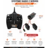 Radio DXS Spektrum DSMX 2.4G + récepteur AR410 + 2 servos A6030 offerts