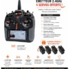 Radio iX14+ 20 Voies Spektrum DSMX 2.4Ghz + 4 servos A6030 offerts