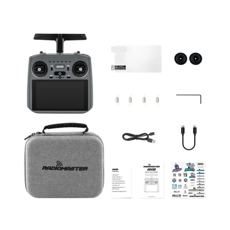 RadioMaster AX12 ELRS 2.4GHz - Radiocommande Android avec Écran Tactile 5.5"