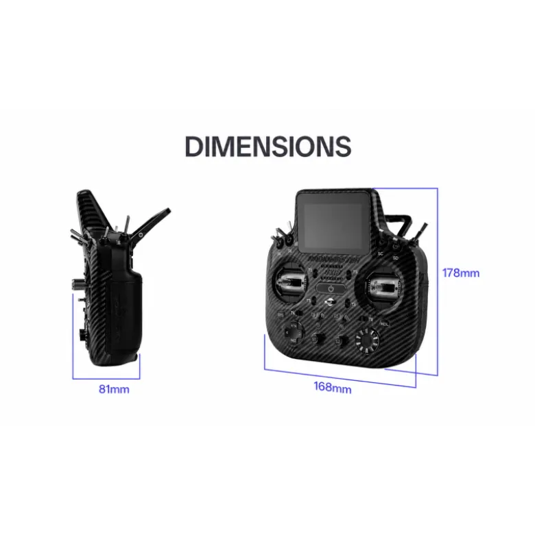 Radiomaster GX15 Max - Noire - manche à effet hall