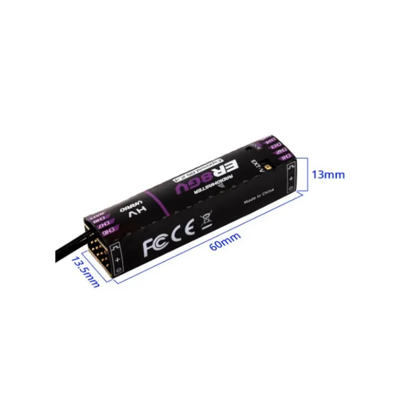 RadioMaster Récepteur ER8GV 2,4 GHz PWM ExpressLRS 8 canaux avec capteur Vario