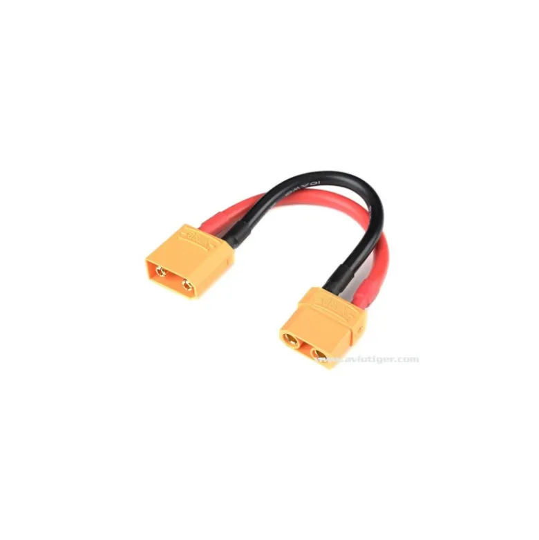 Rallonge de puissance XT-90 10Awg Câble silicone 12Cm 1 pc