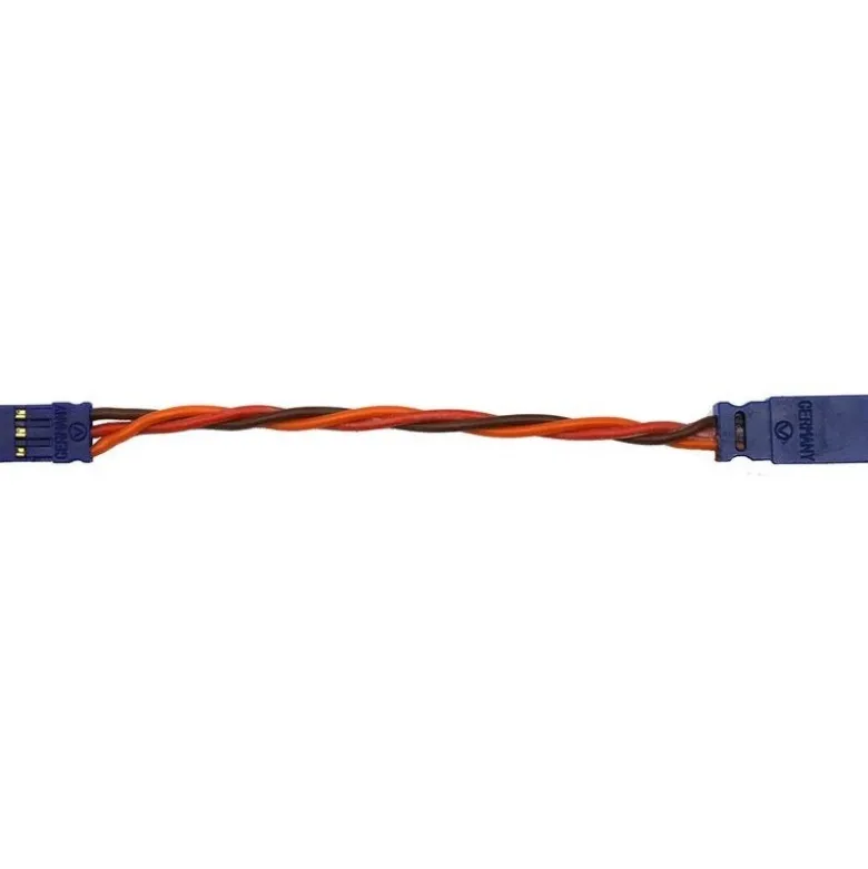 Rallonge Servo 75cm JR 0,35mm² torsadée Silicone Muldental