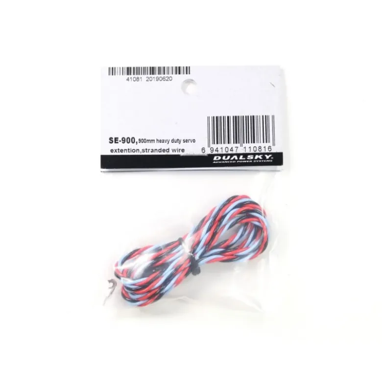 Rallonge Servo Torsadée 90cm JR 0,35mm² Dualsky
