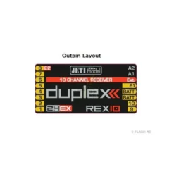 Récepteur REX 10 Duplex EX 2.4Ghz Jeti 10 Voies
