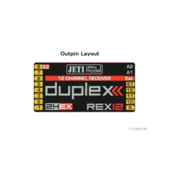 Récepteur REX 12 Duplex EX 2.4Ghz Jeti 12 Voies