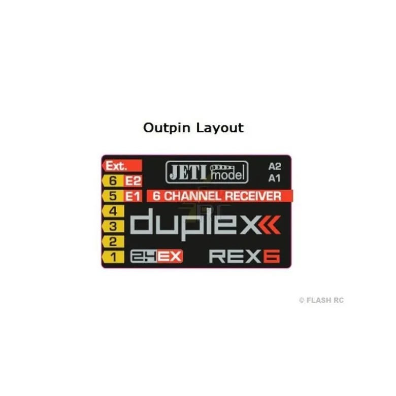 Récepteur REX 6 Duplex EX 2.4Ghz Jeti 6 Voies